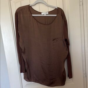 Lumiere Brown Relaxed Blouse